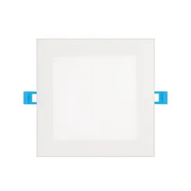 12-Watt 6" Canless Square Slim 900lm 120V LED Downlight with Junction Box (12-Pack)