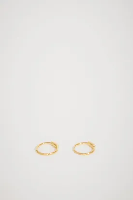 Basic Hoop XS Earrings Pair Gold