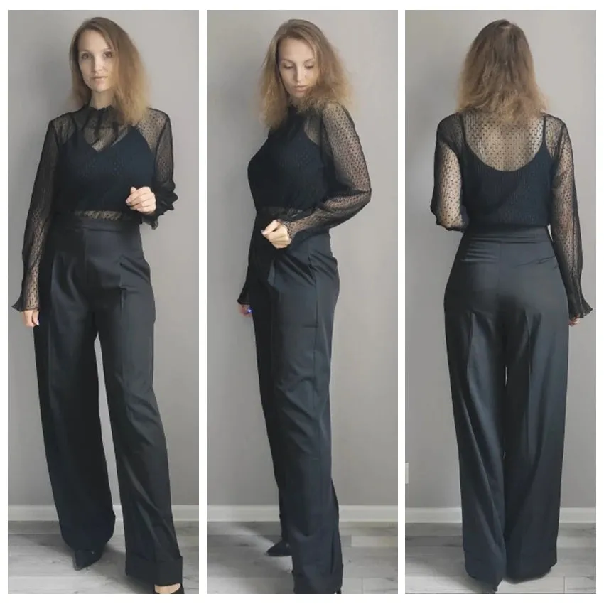 Belinda Pleated Wide Leg Pants