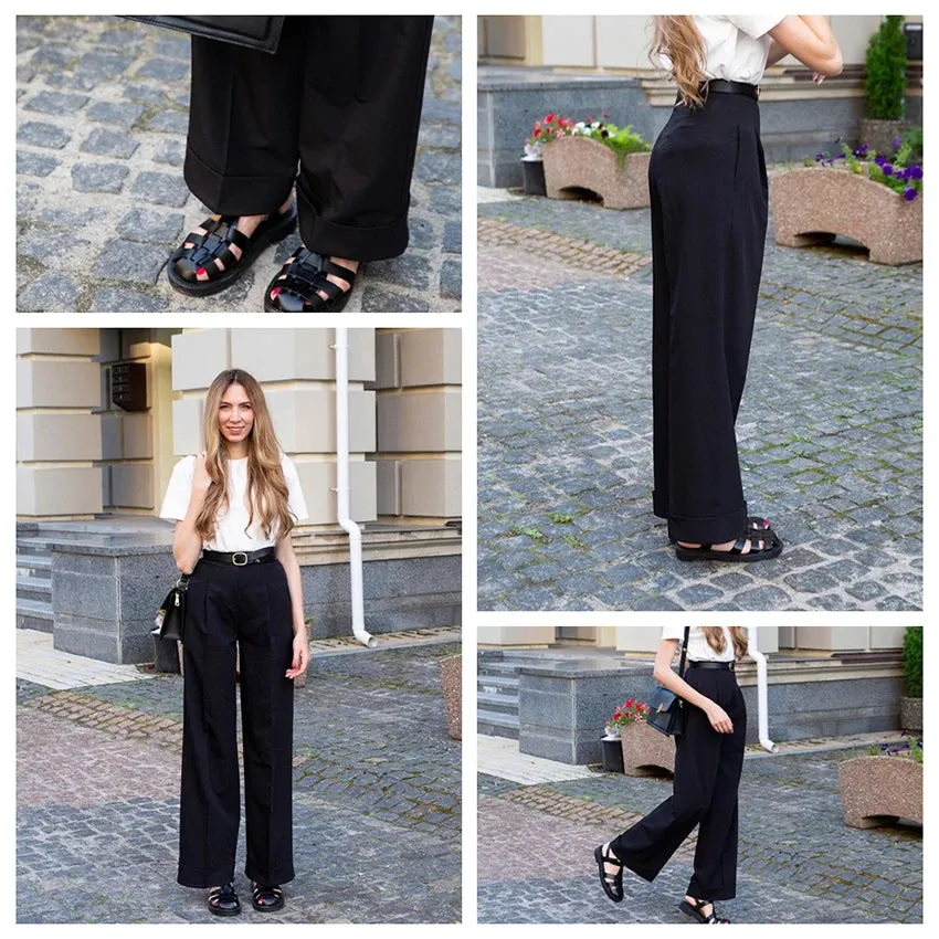 Belinda Pleated Wide Leg Pants