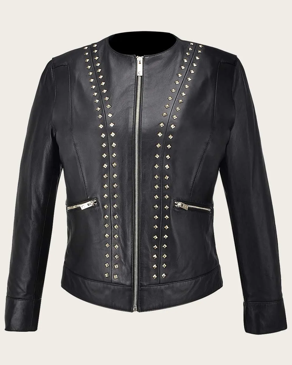 Black studs jacket