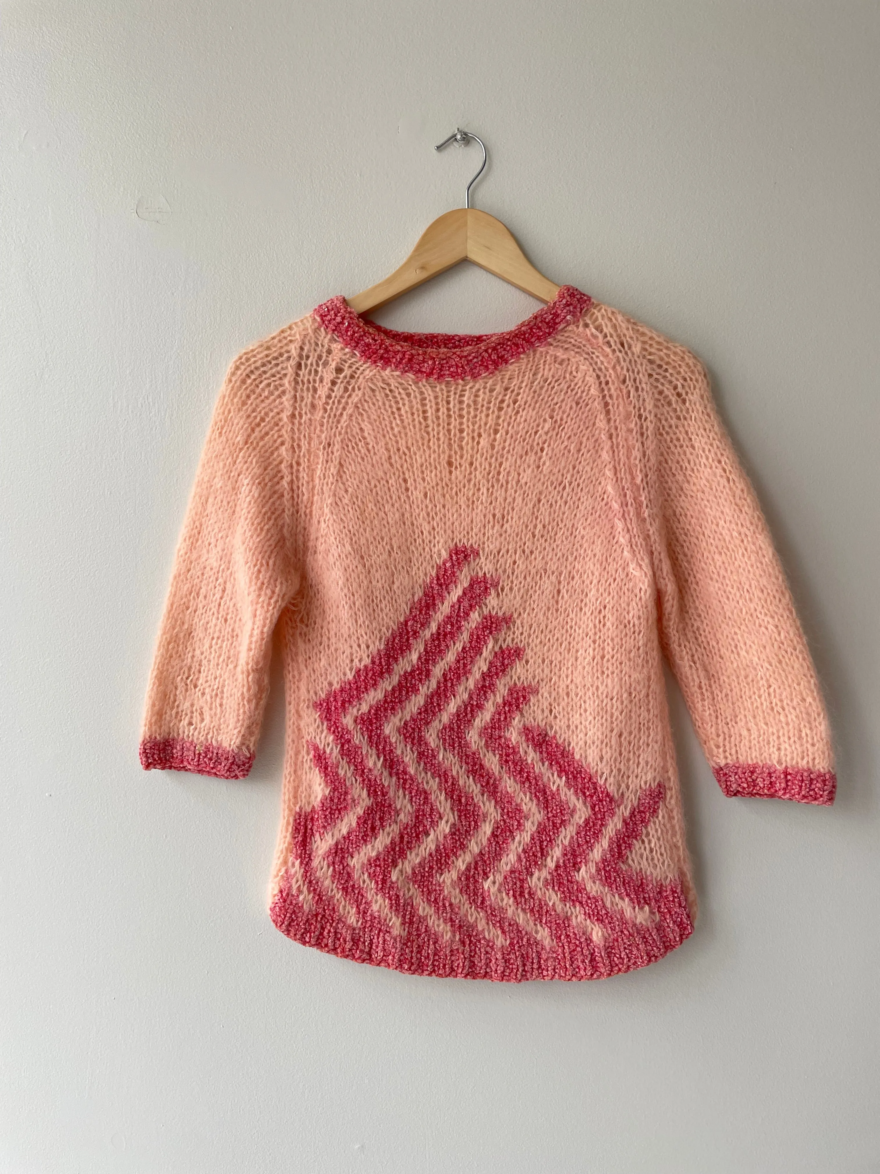 Bubble Gum Mohair Sweater