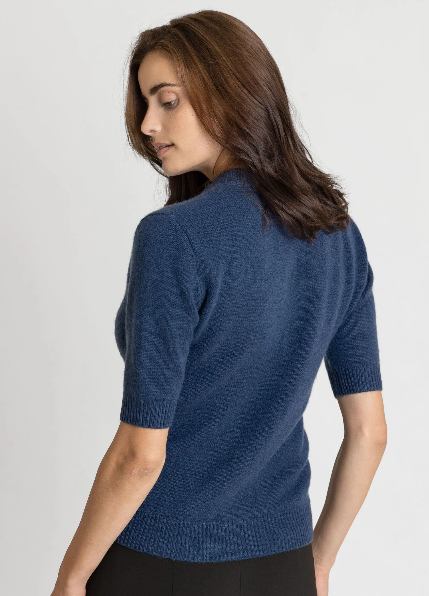 Cashmere sweater "Sofia sweater" - mountain blue