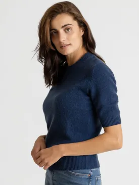 Cashmere sweater "Sofia sweater" - mountain blue