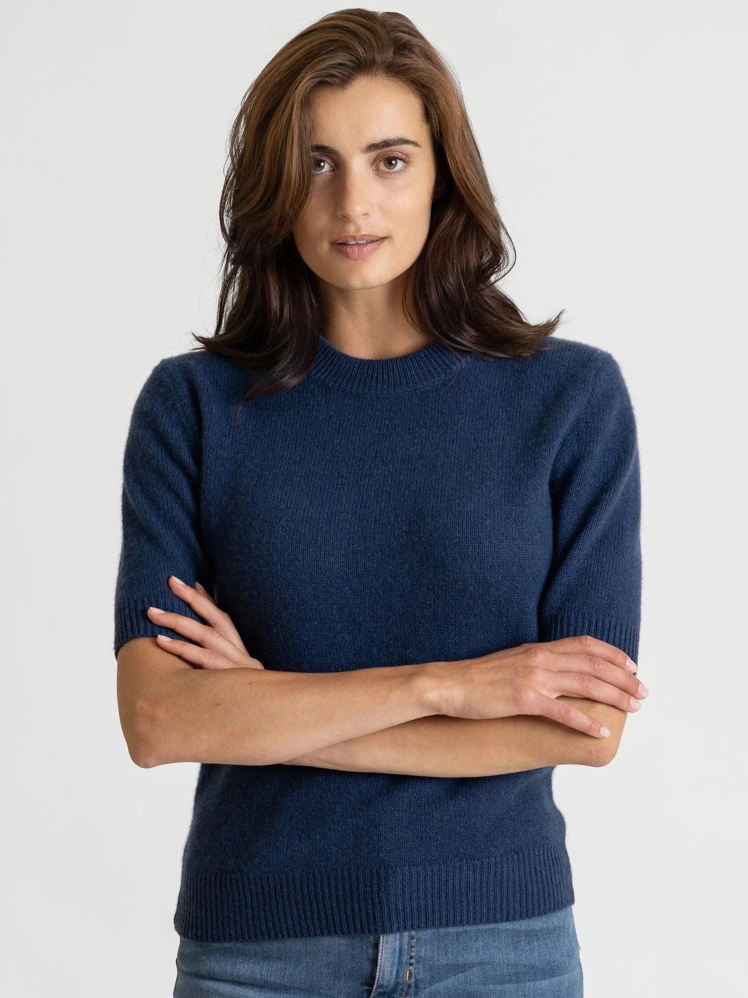 Cashmere sweater "Sofia sweater" - mountain blue