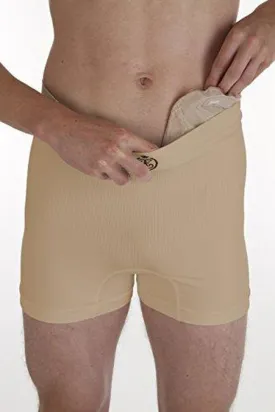 Comfizz Unisex Ostomy/Post Surgery Support Boxers | Level 1/Light Support | High Rise Waist (Neutral, S/M)