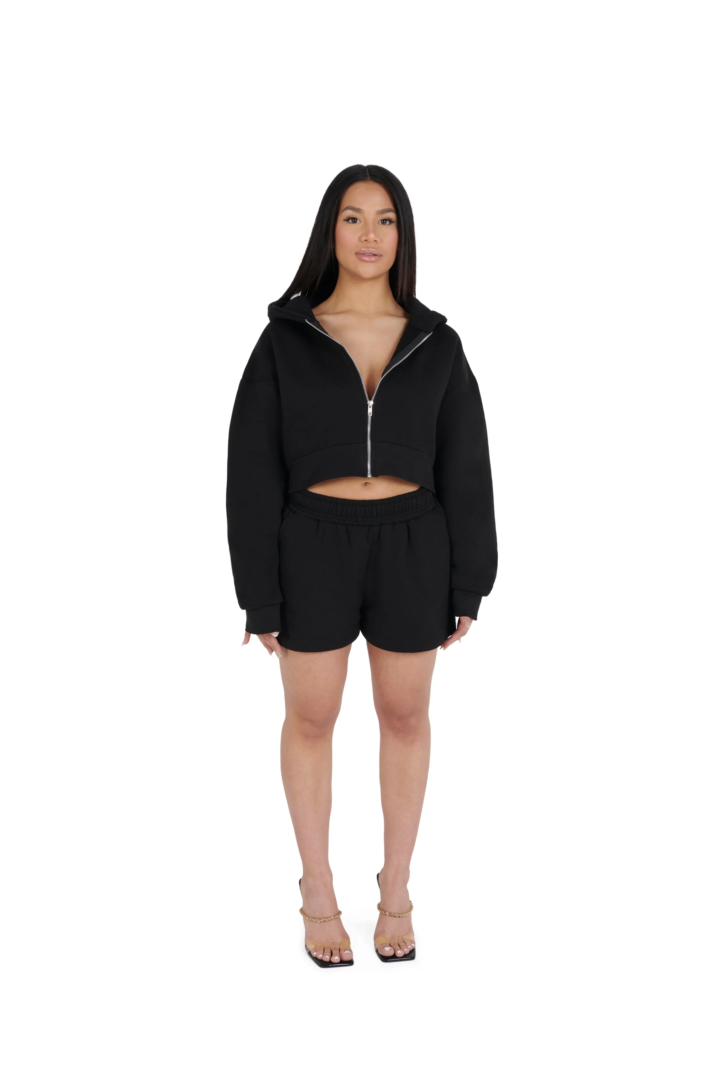 Cropped Oversized Zip Hoodies 330GSM