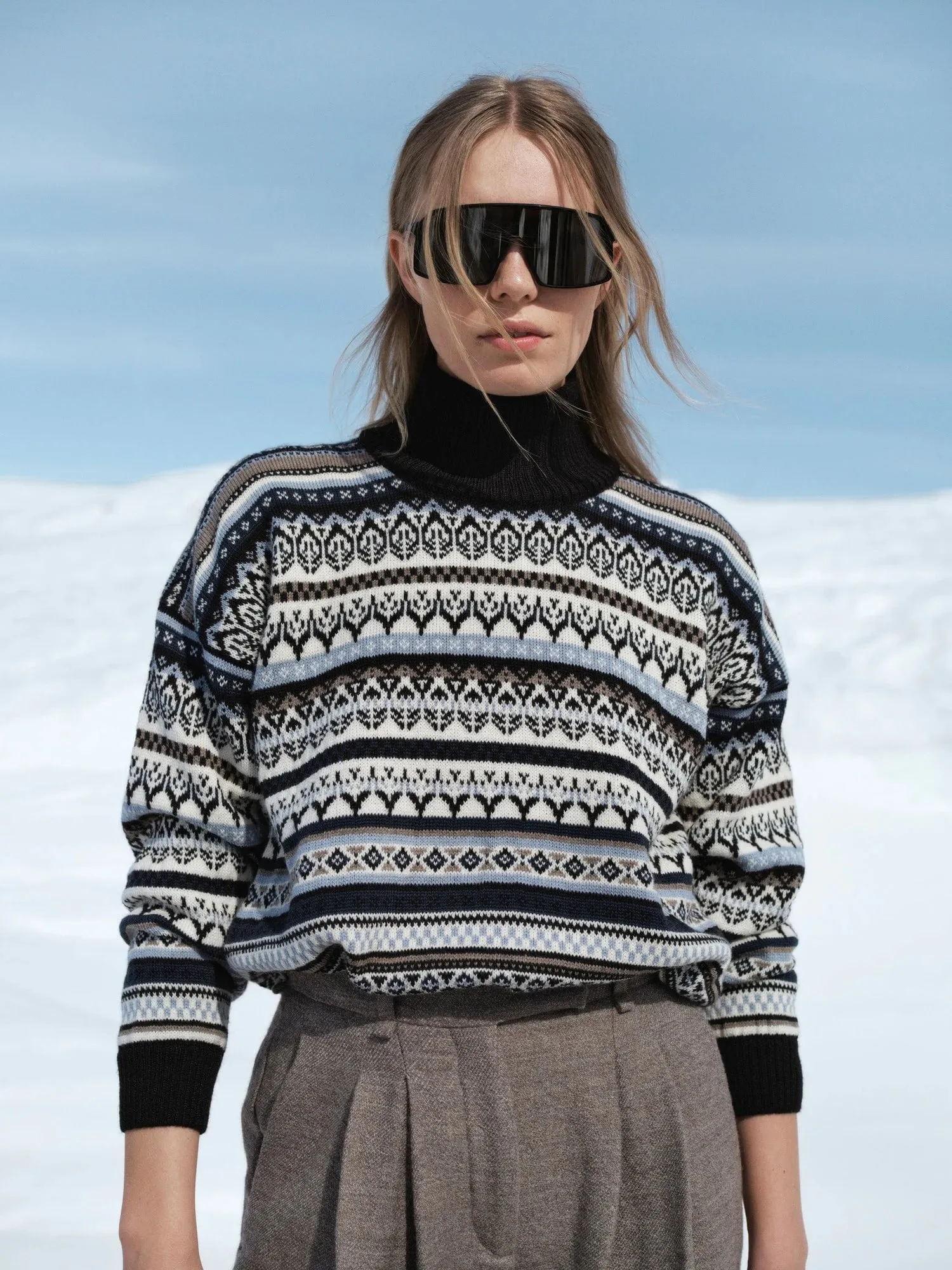 Dale of Norway | Utsira Sweater | Women's | Coffee/Off White/Dark Grey