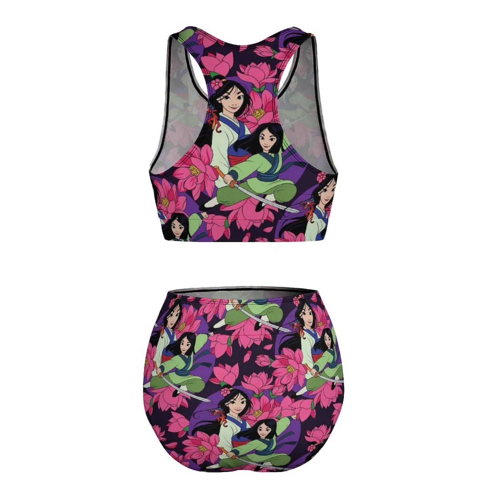 Disney Mulan Blooming Flowers Women's Bikini Swimsuit