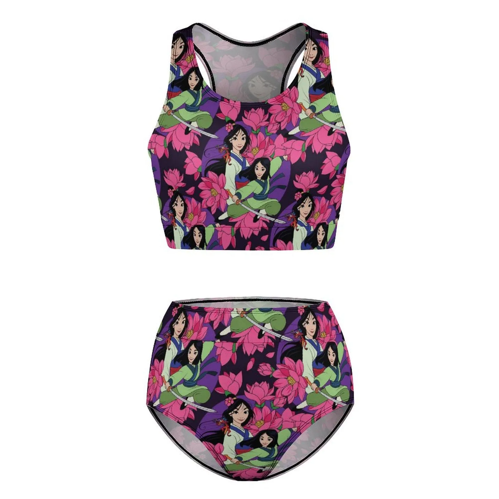 Disney Mulan Blooming Flowers Women's Bikini Swimsuit