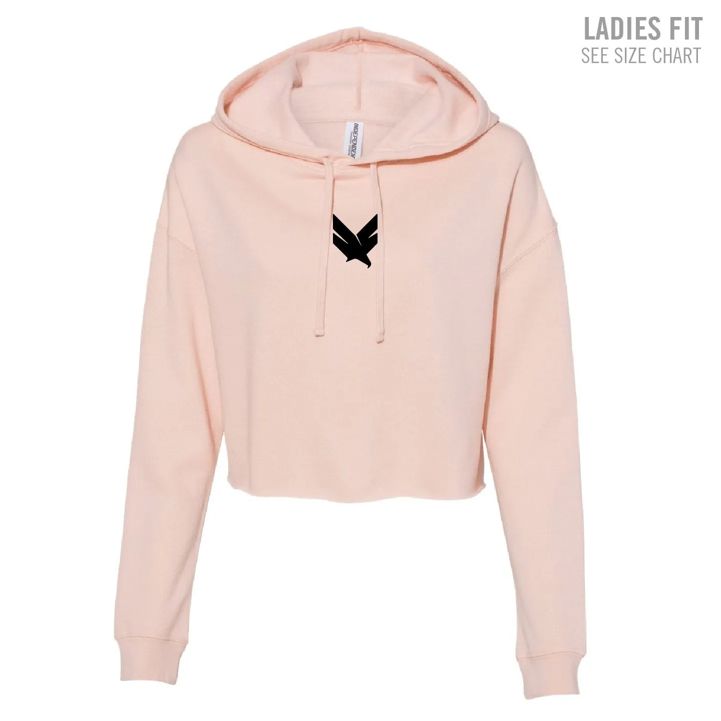 Domain Icon Ladies Cropped Hoodie (DCT002-AFX64CRP)