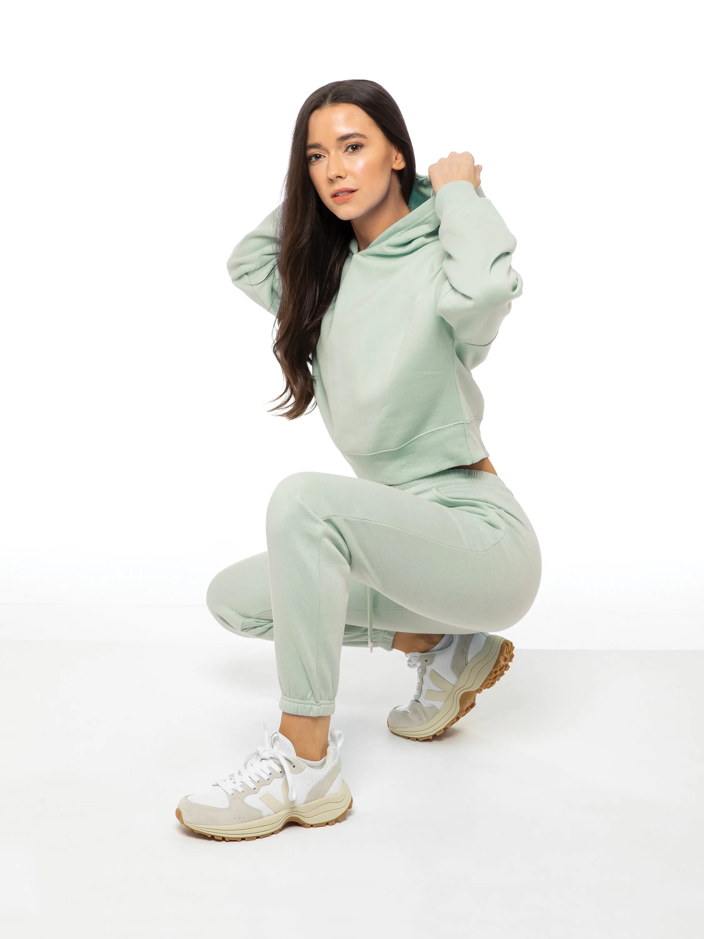 Enzo | Womens Cropped Hoodie Tracksuit