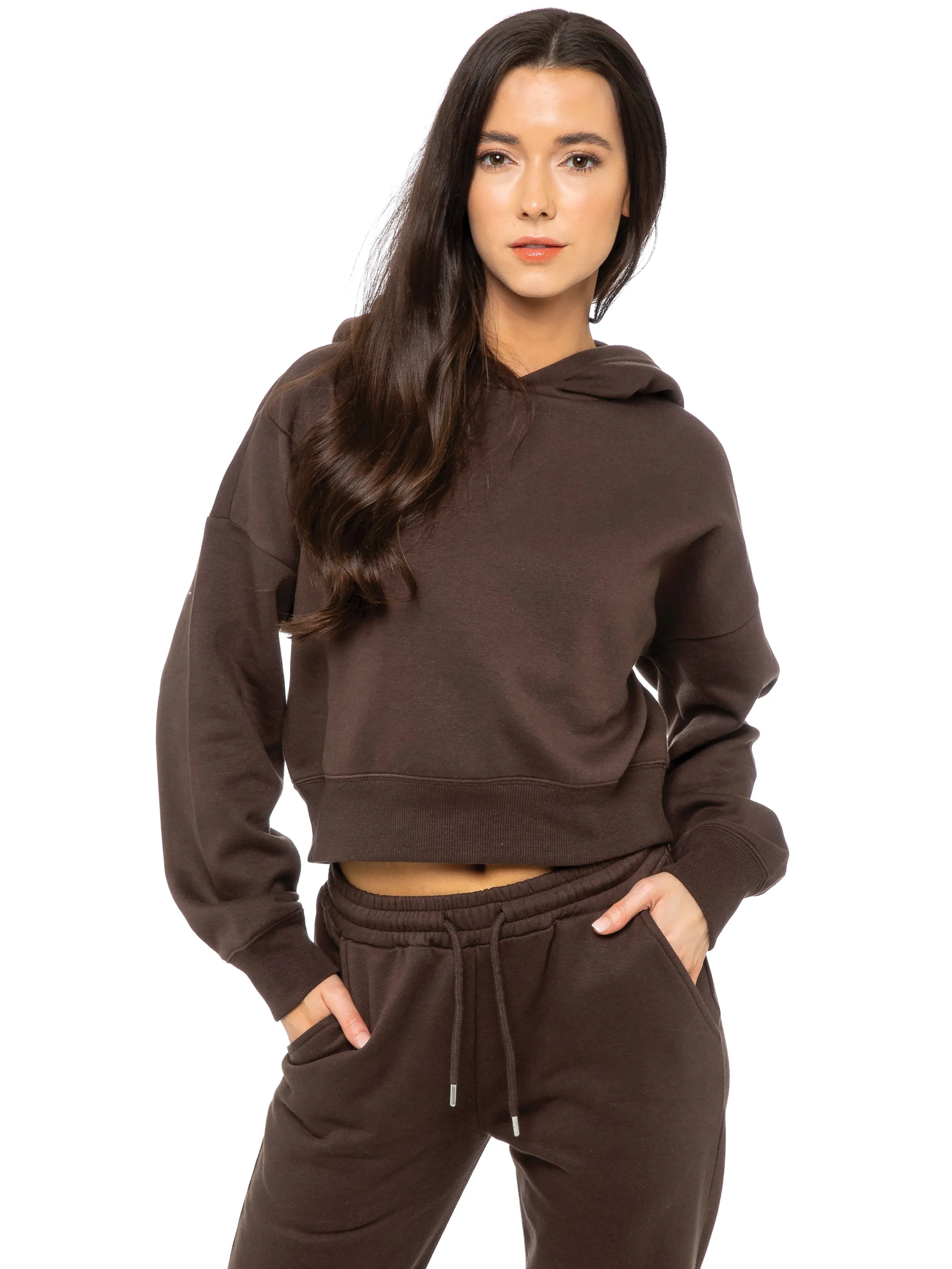 Enzo | Womens Cropped Hoodie Tracksuit