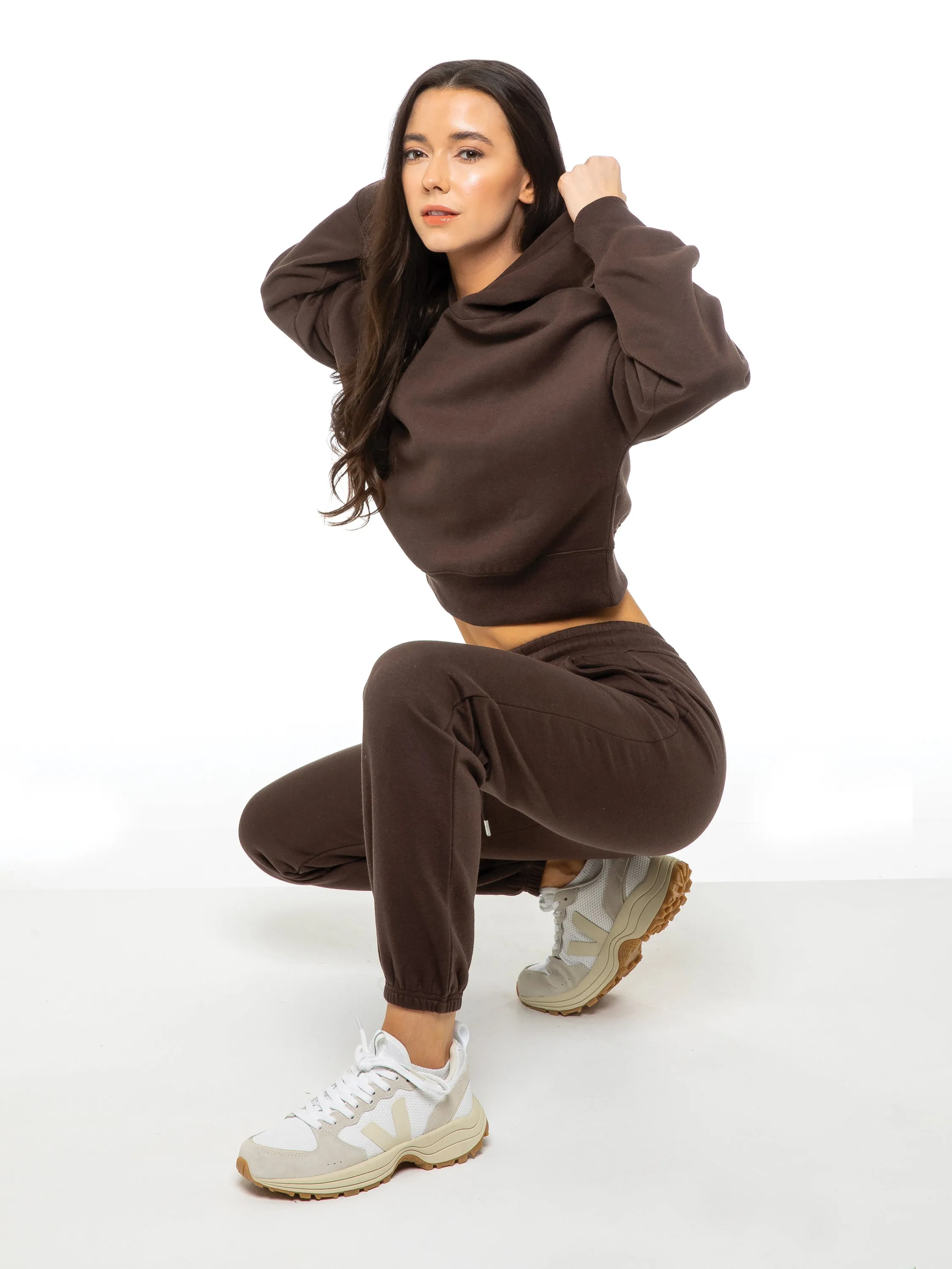 Enzo | Womens Cropped Hoodie Tracksuit