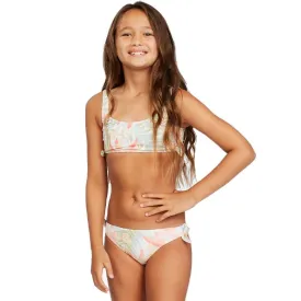 Girl's (2-7) Lil Love Palms High Neck Bikini Set (PS)