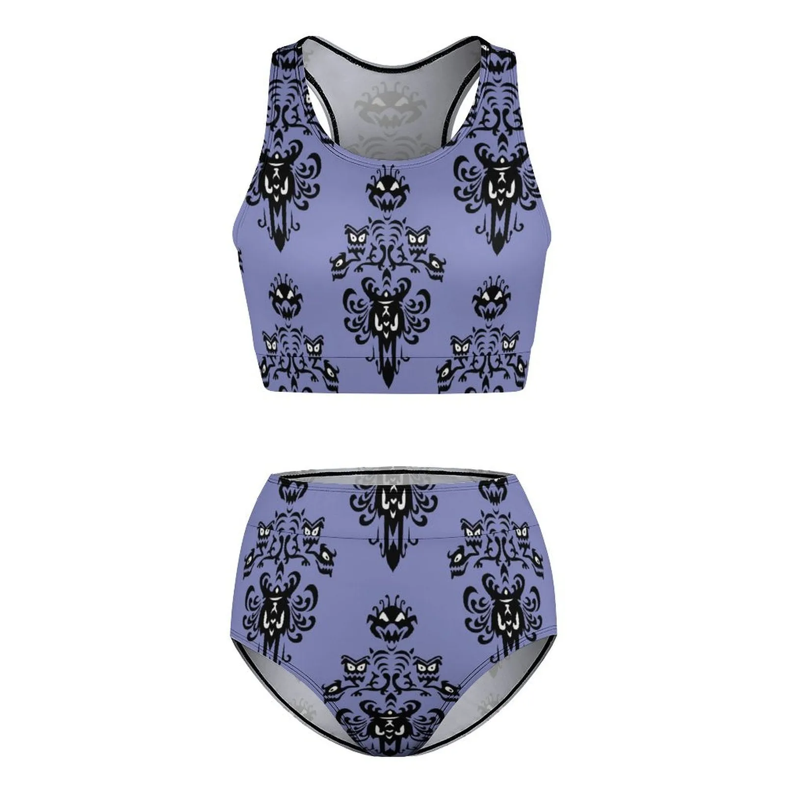 Haunted Mansion Wallpaper Women's Bikini Swimsuit