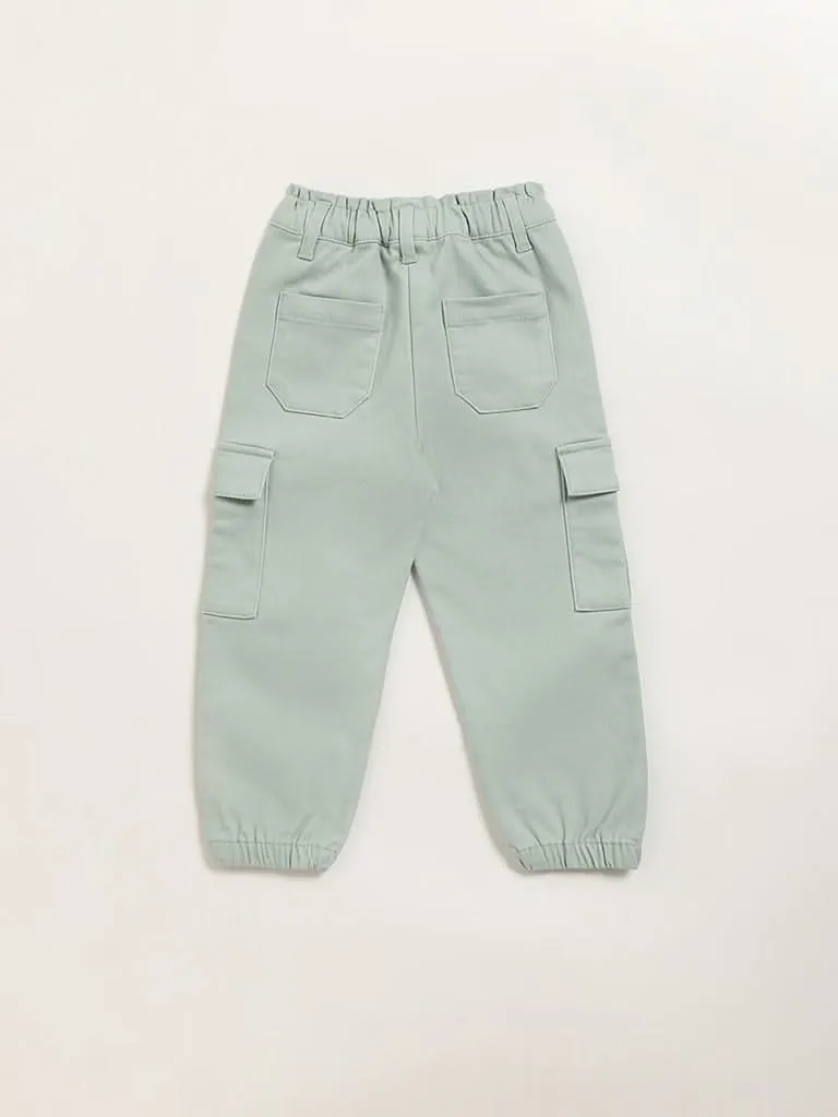 HOP Kids Green Cargo Joggers