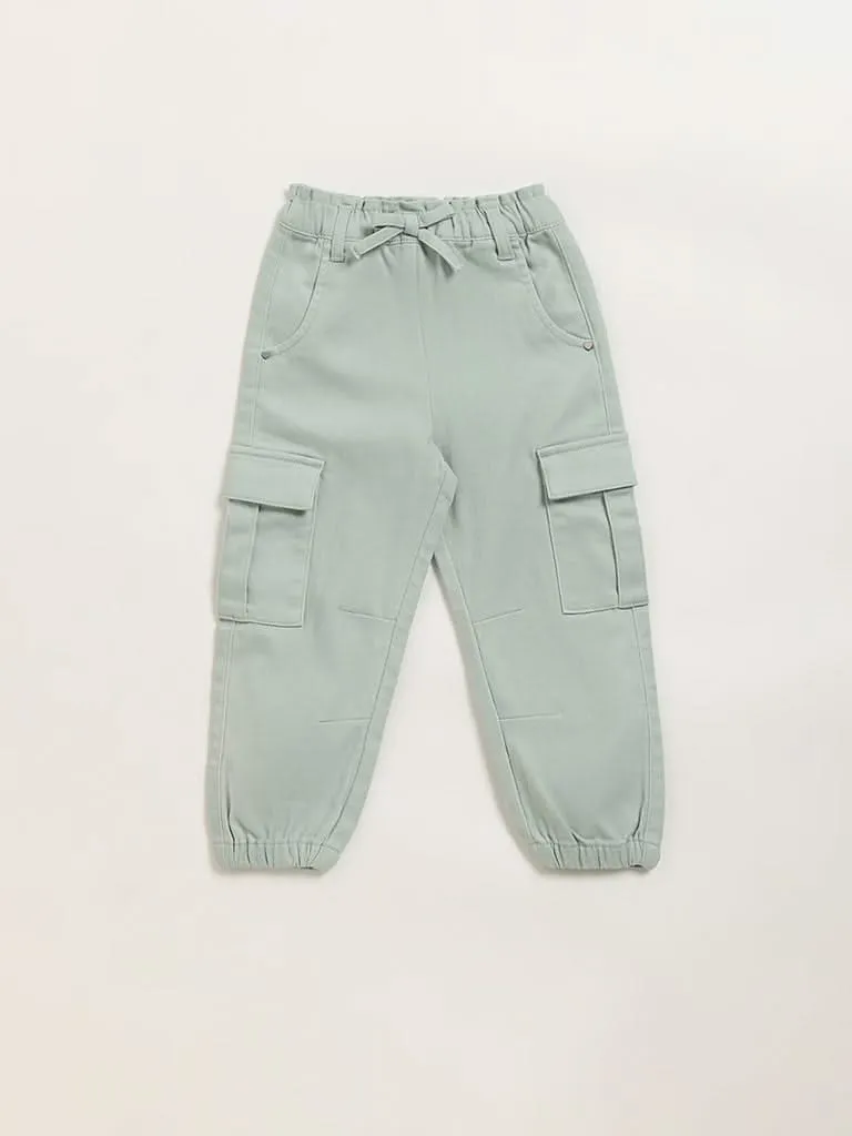 HOP Kids Green Cargo Joggers