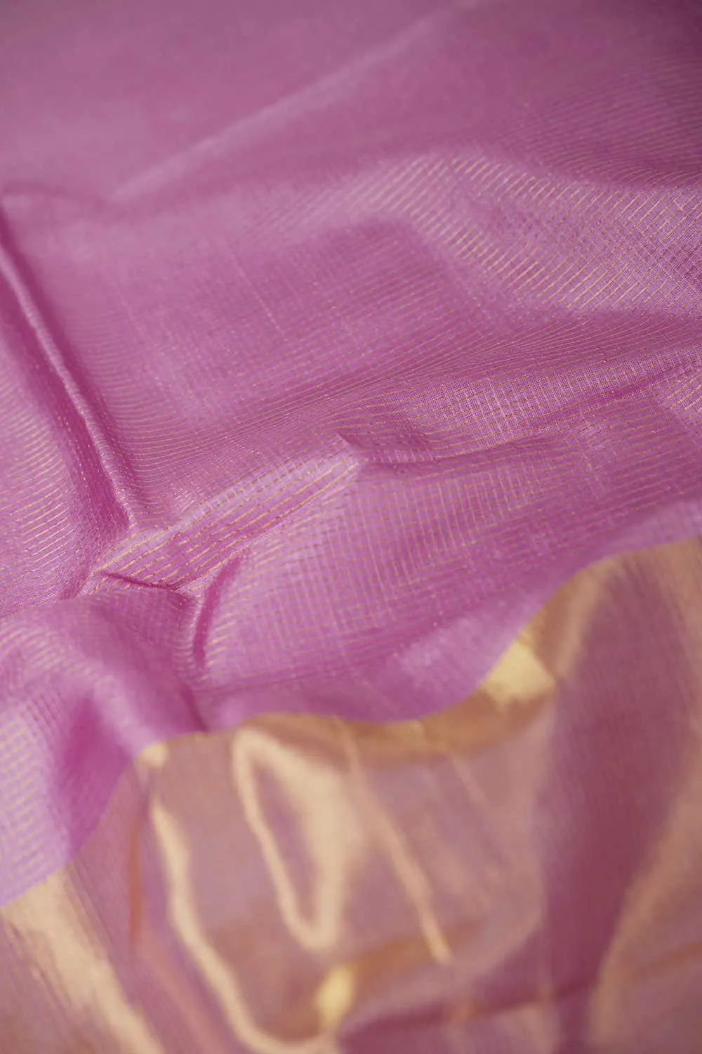 Hot Pink Handwoven Tussar saree