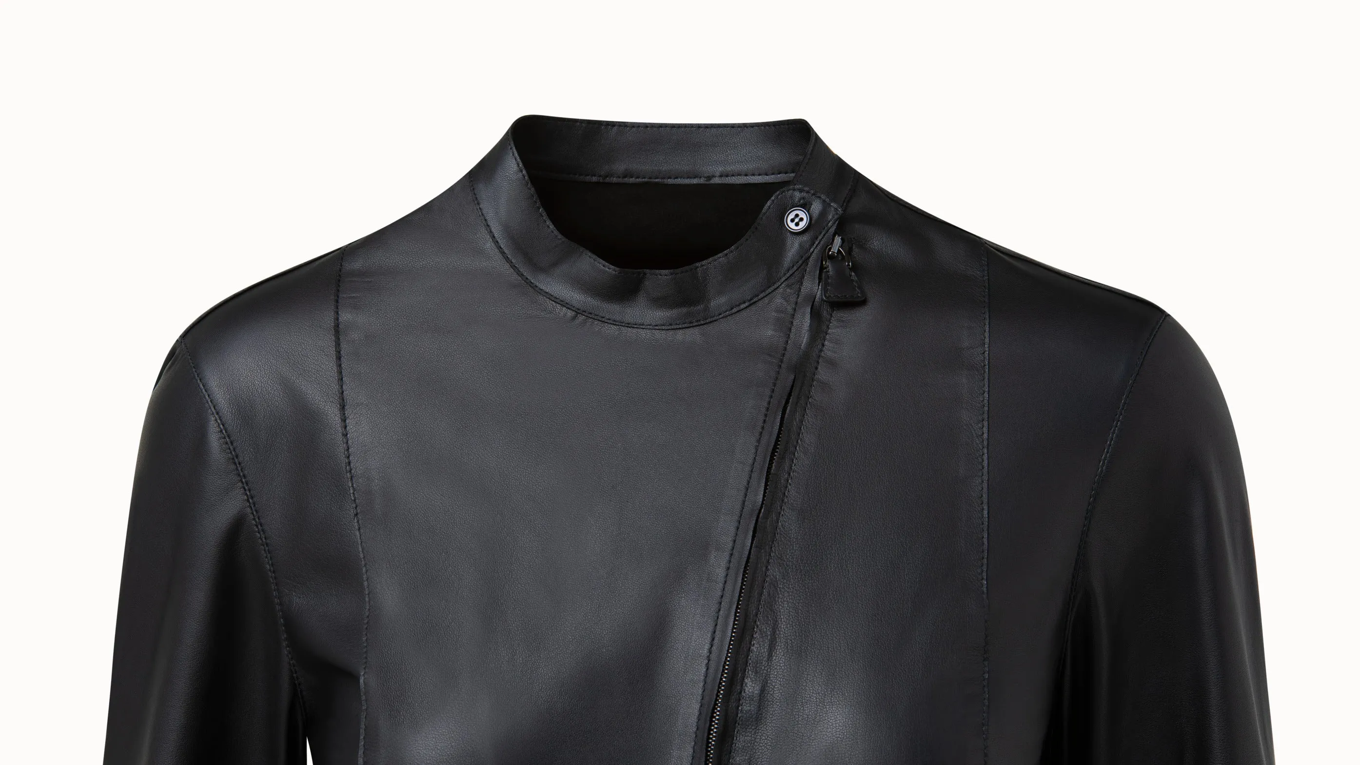 Lamb Nappa Leather Blouse Jacket