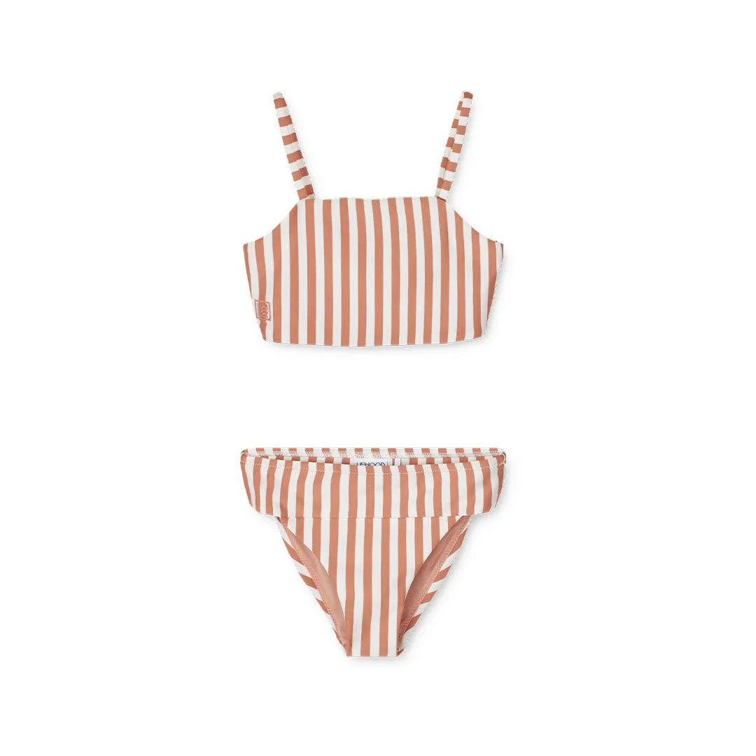 Liewood Lucette Bikini Set - Tuscany Rose/Creme de la Creme - Stripe