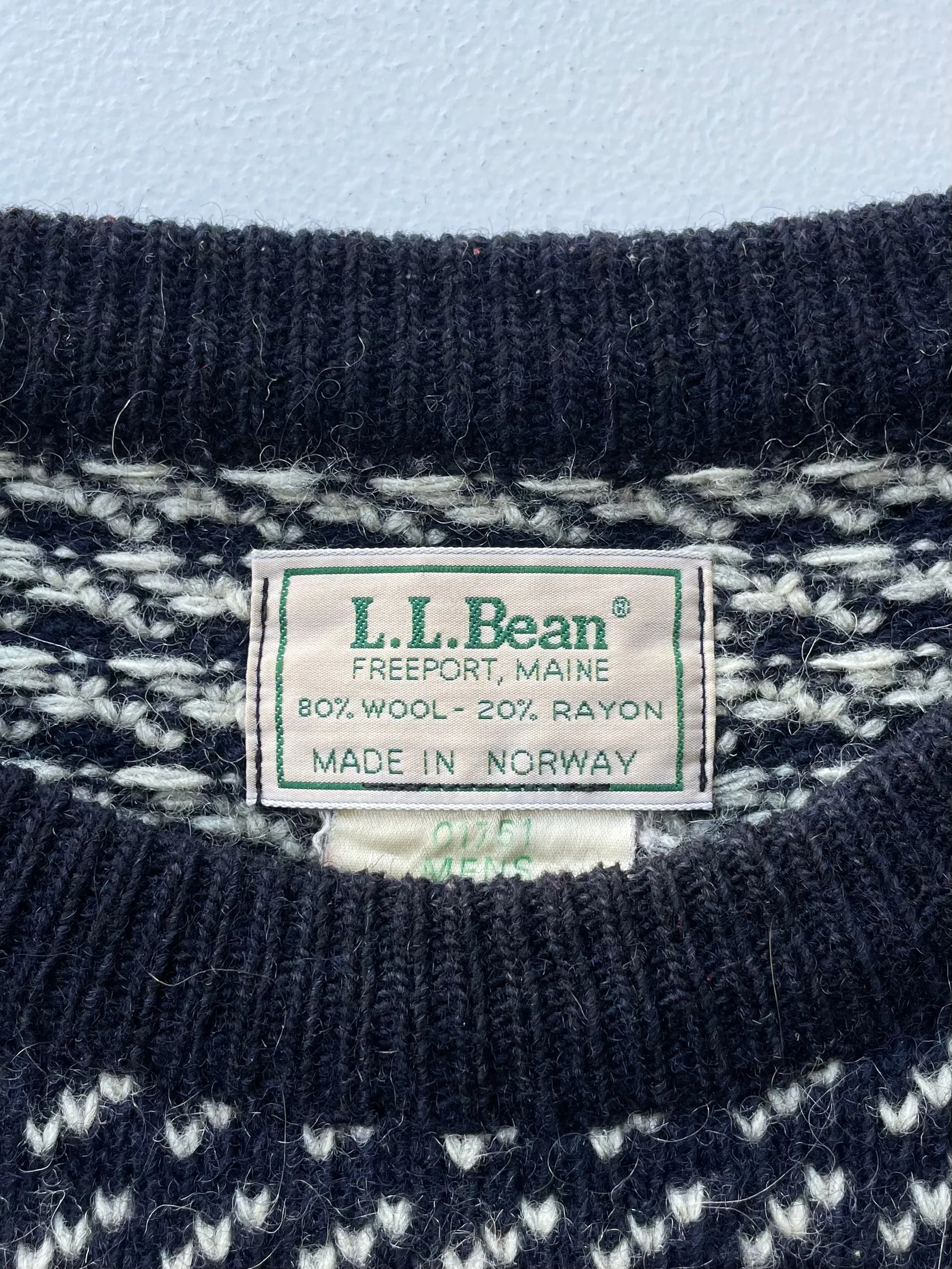 L.L. Bean Norwegian Sweater | 1970s