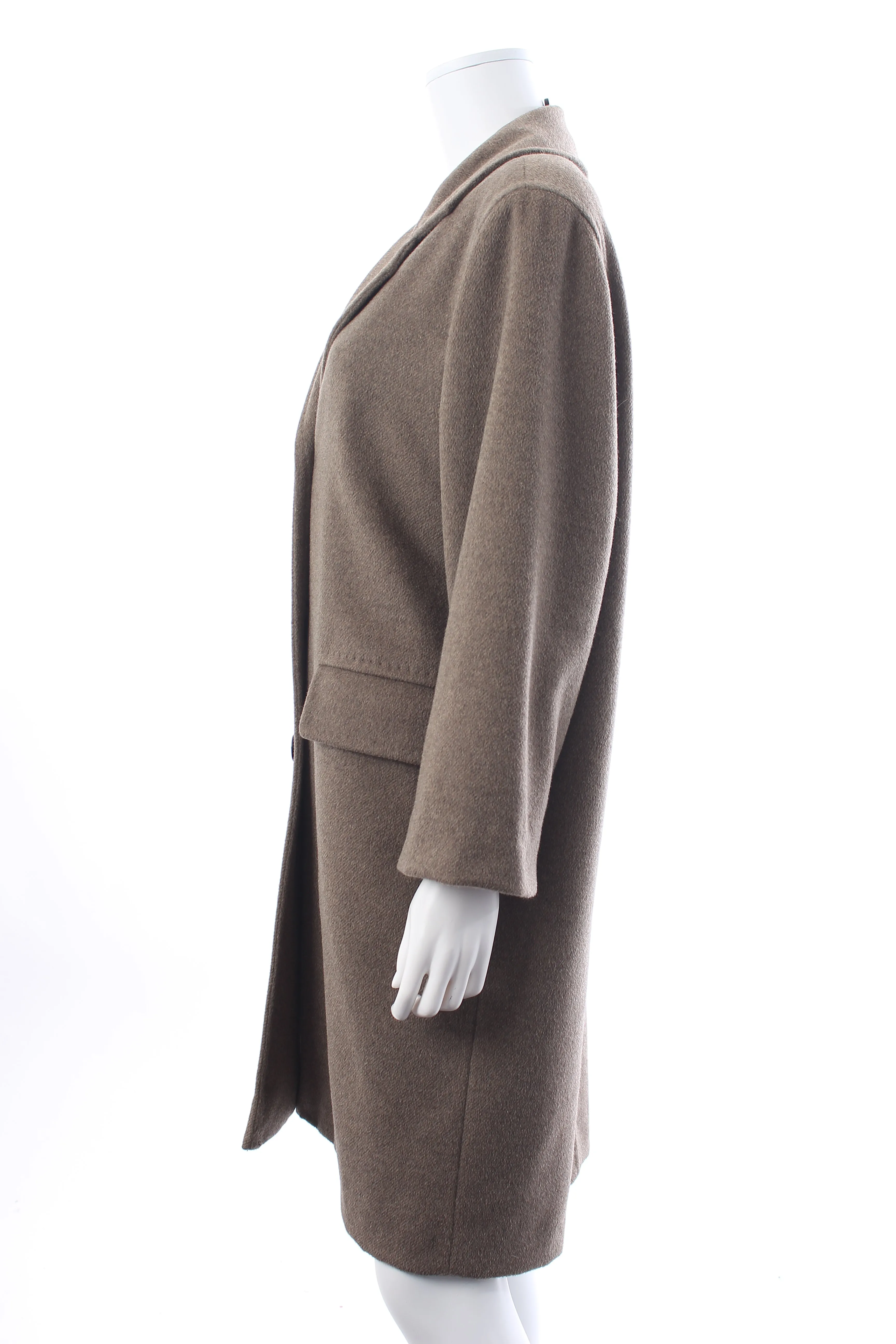 Max Mara Wool and Angora-Blend Single-Breasted Coat