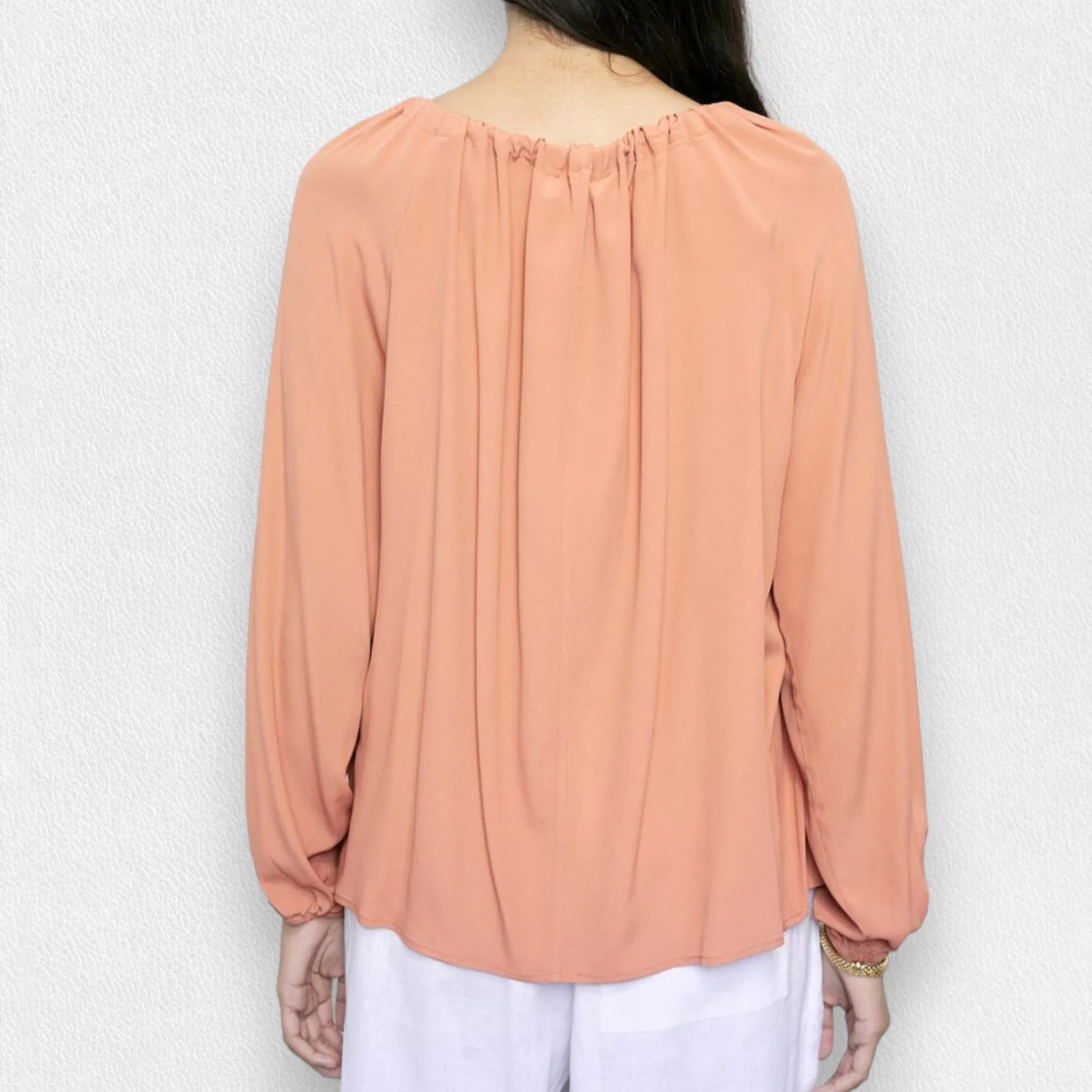 MEIMEIJ - TIE NECK BLOUSE