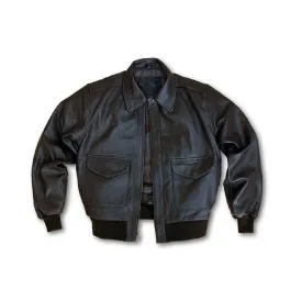 Men’s Flight A-2 Bomber Leather Jacket