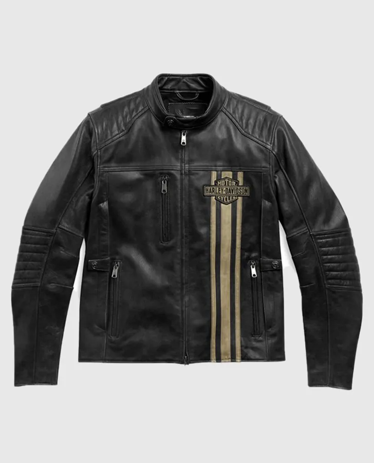 Men's H-D Triple Vent Passing Link II Leather Jacket