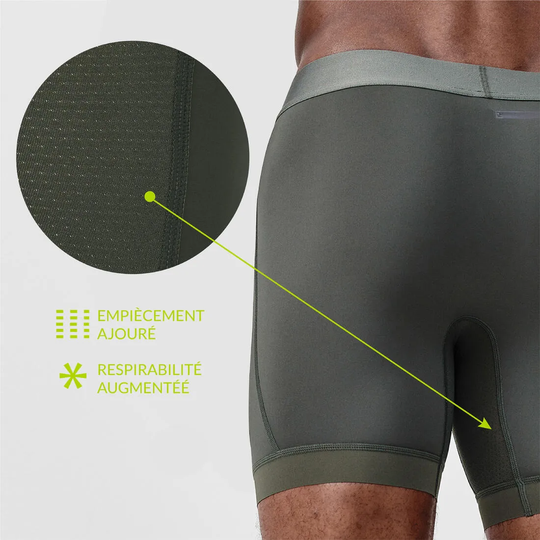 Men’s Semi-long Breathable Running Boxers