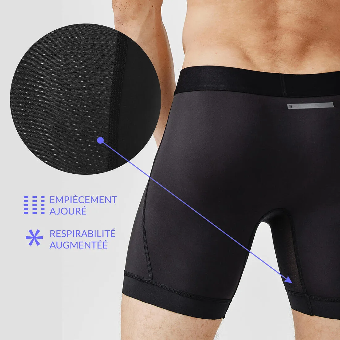 Men’s Semi-long Breathable Running Boxers