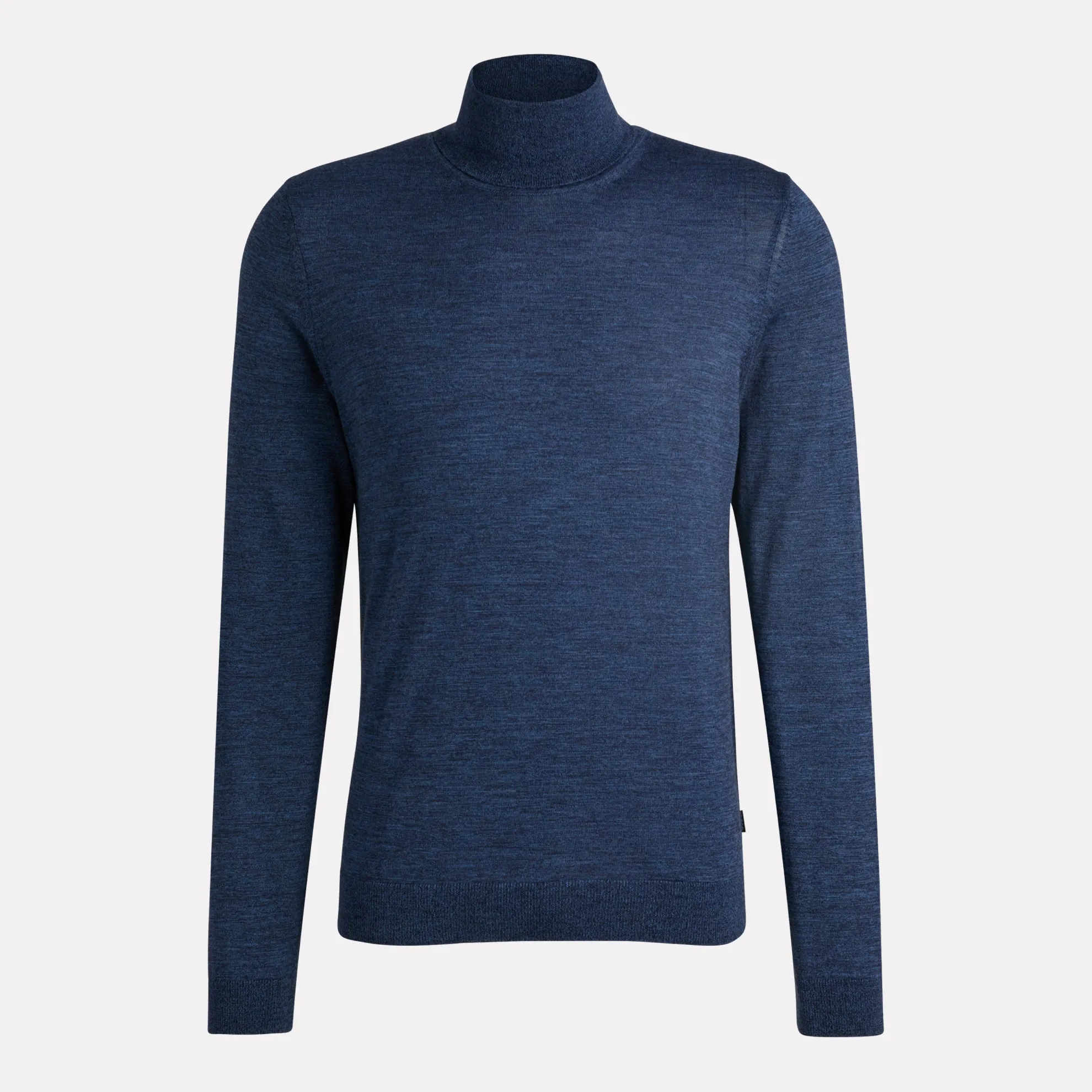 Musso-P Virgin Wool Turtle Neck Sweater  / Bright Blue