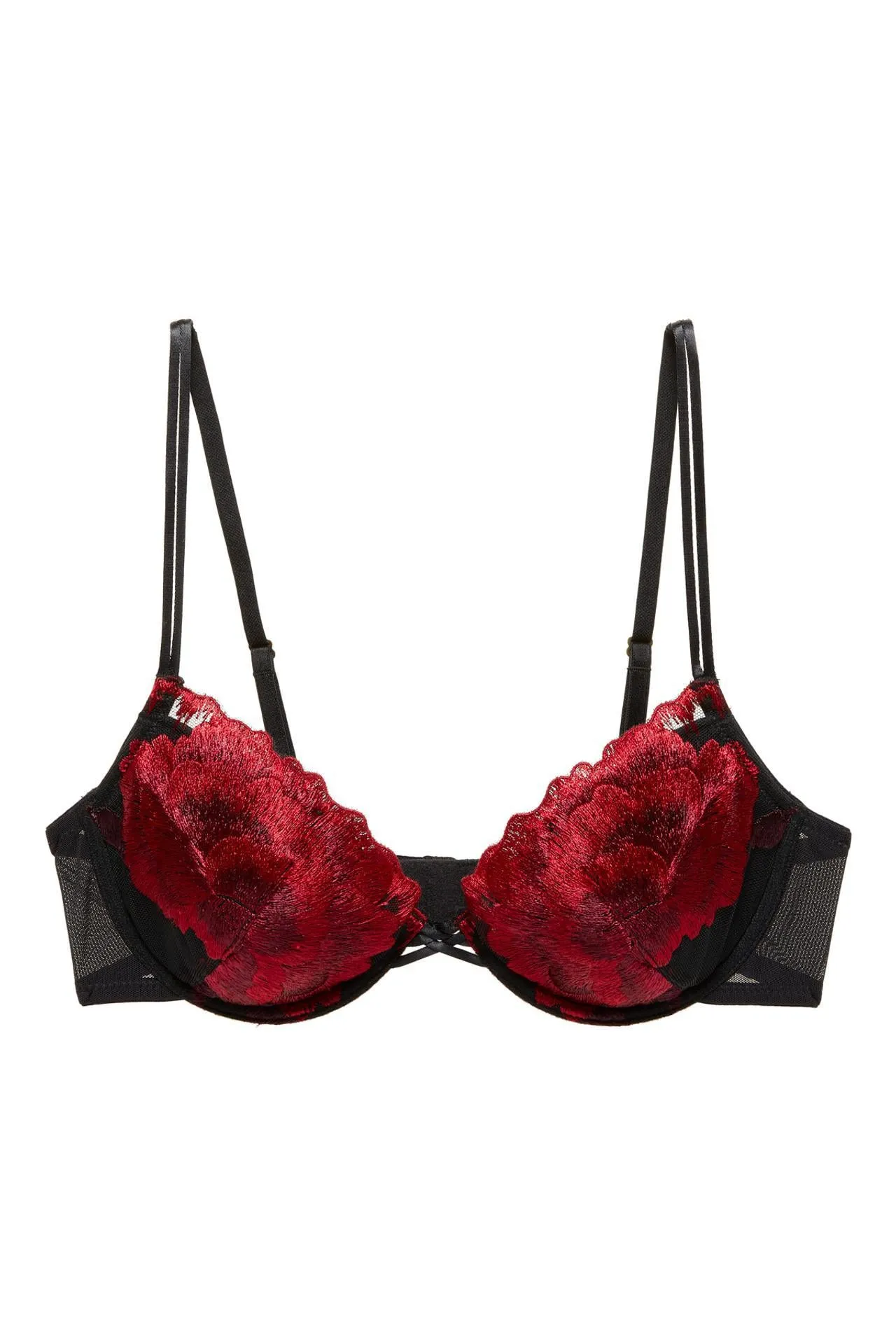 Natorious embroidered demi contour bra