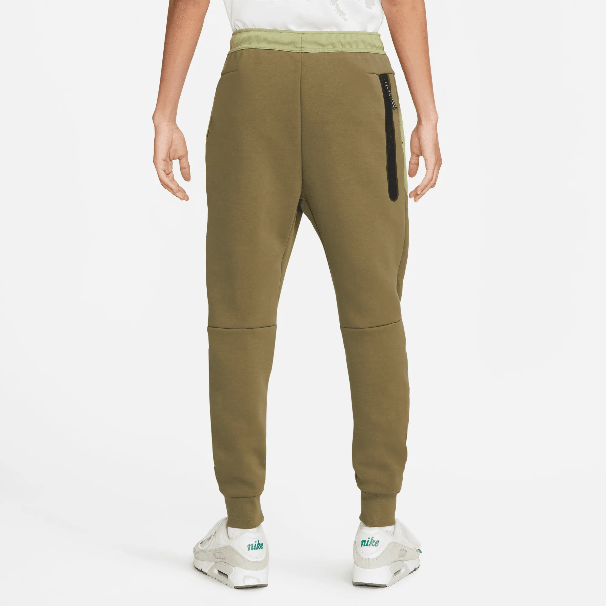 Nike Sportswear Tech Fleece Green Colorblock Joggers