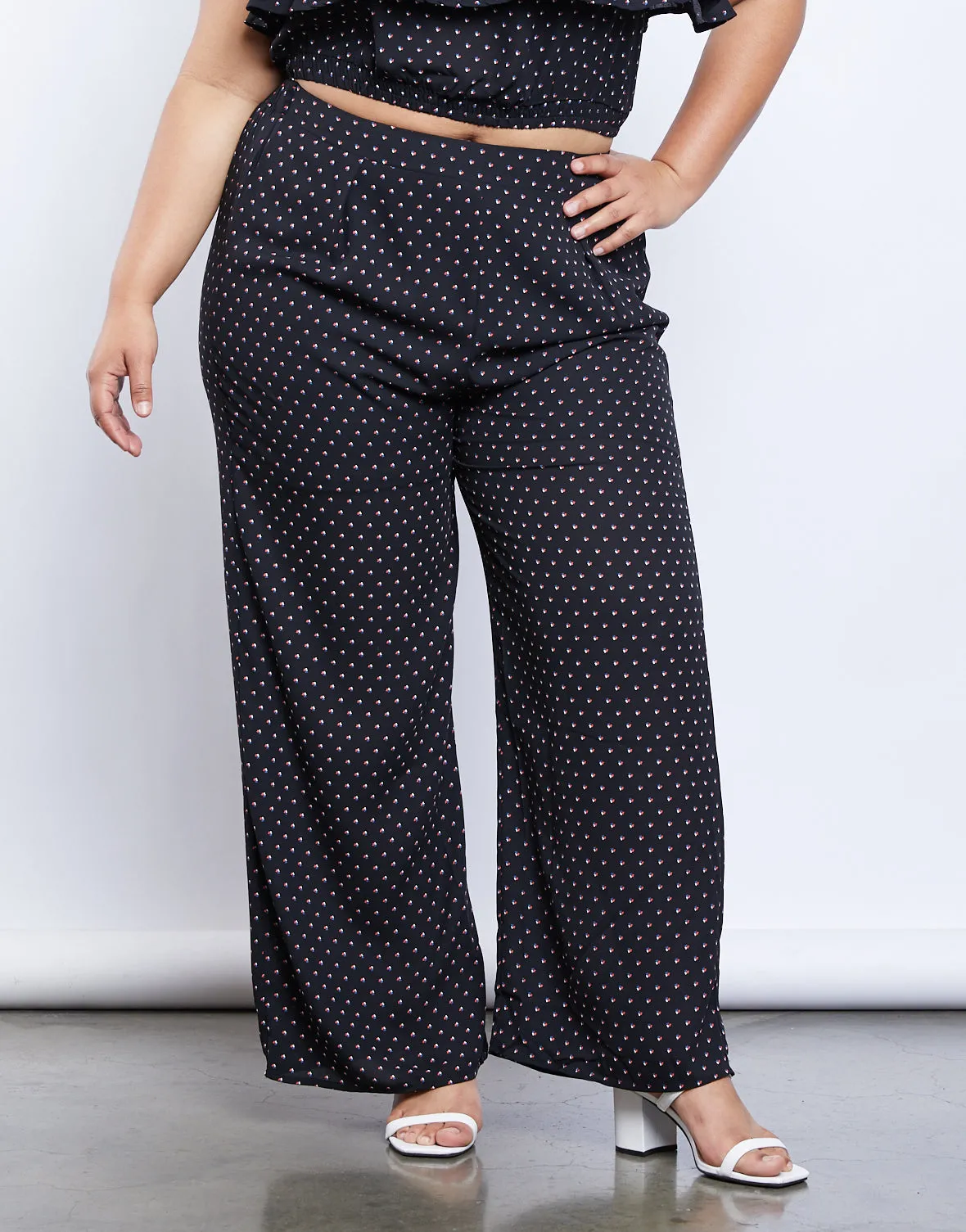 Plus Size Jevan Dotted Pants