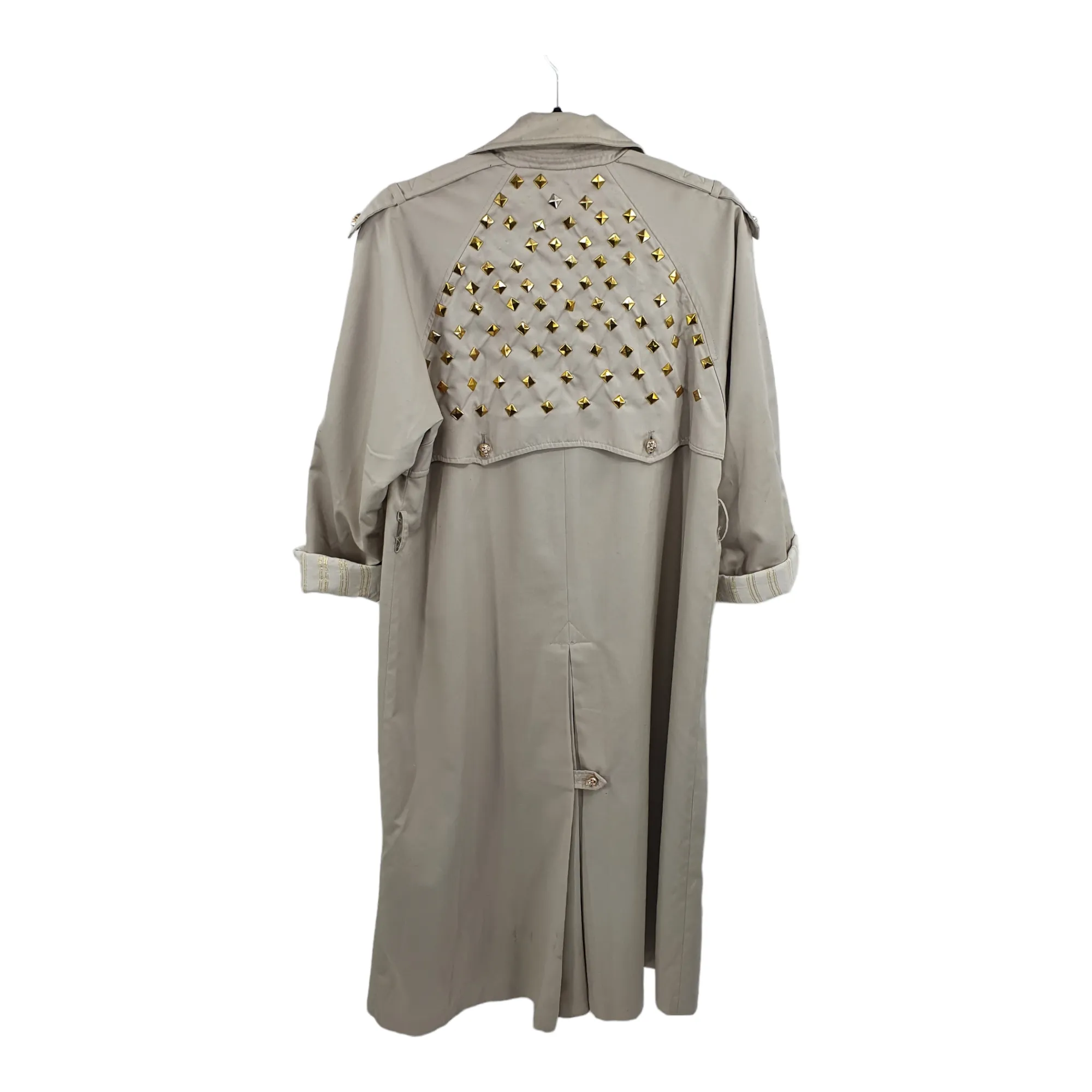 Re-Fashioned Stud & Skull Trench Coat - M/L - House of Fraser, Le Mac