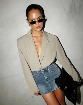 Riri Denim Mini Skirt (Faded)