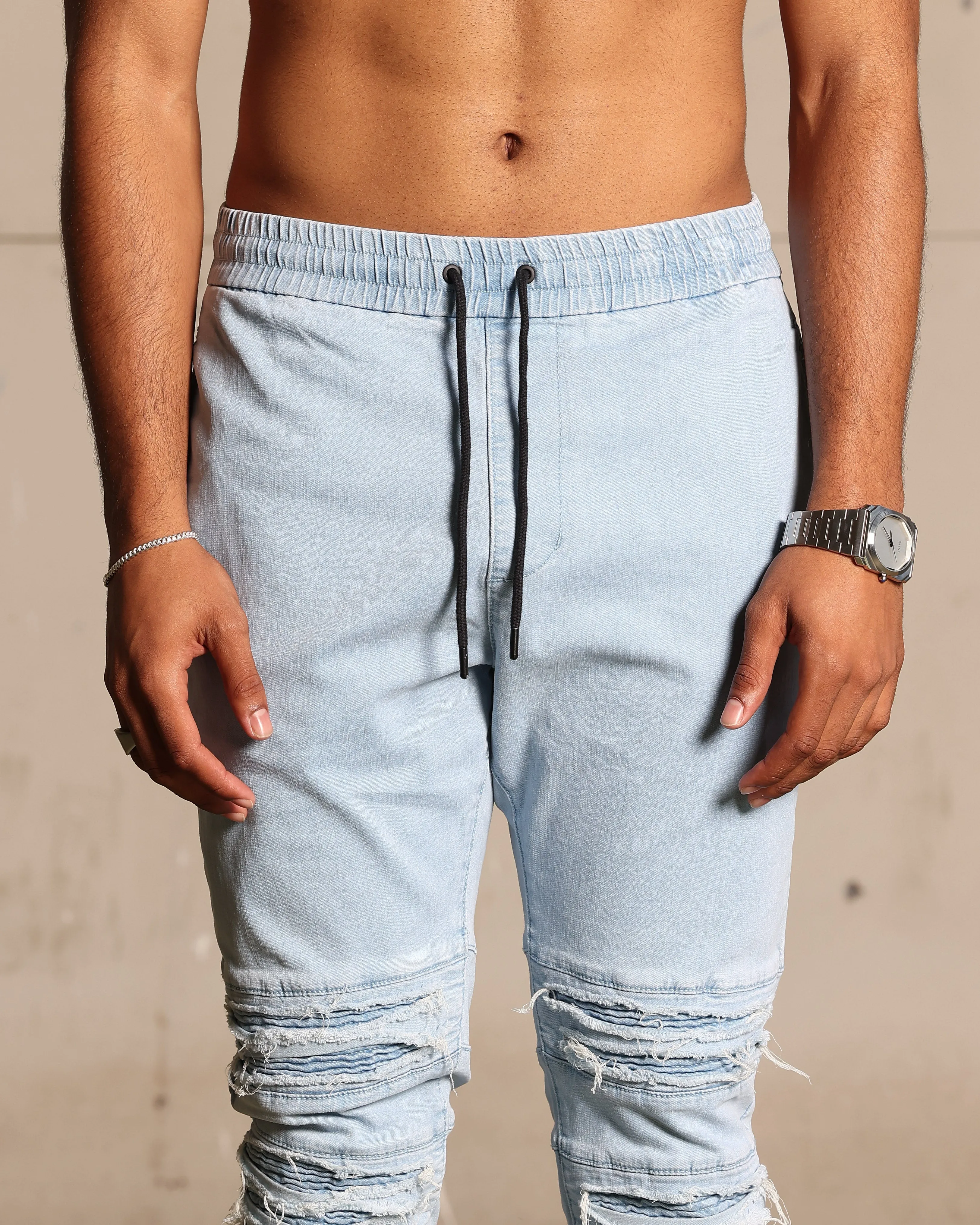 Saint Morta Abolished Joggers Light Blue