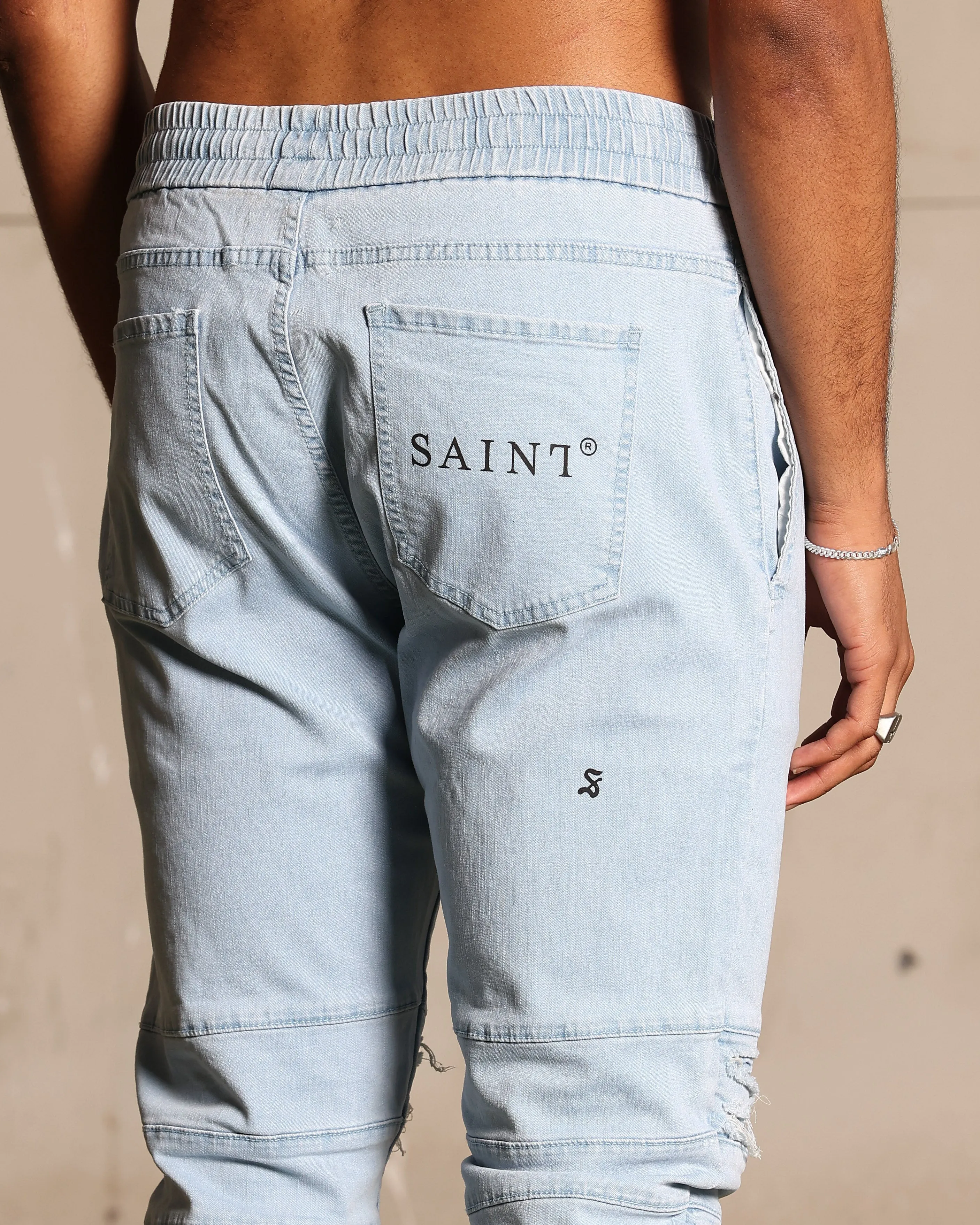 Saint Morta Abolished Joggers Light Blue