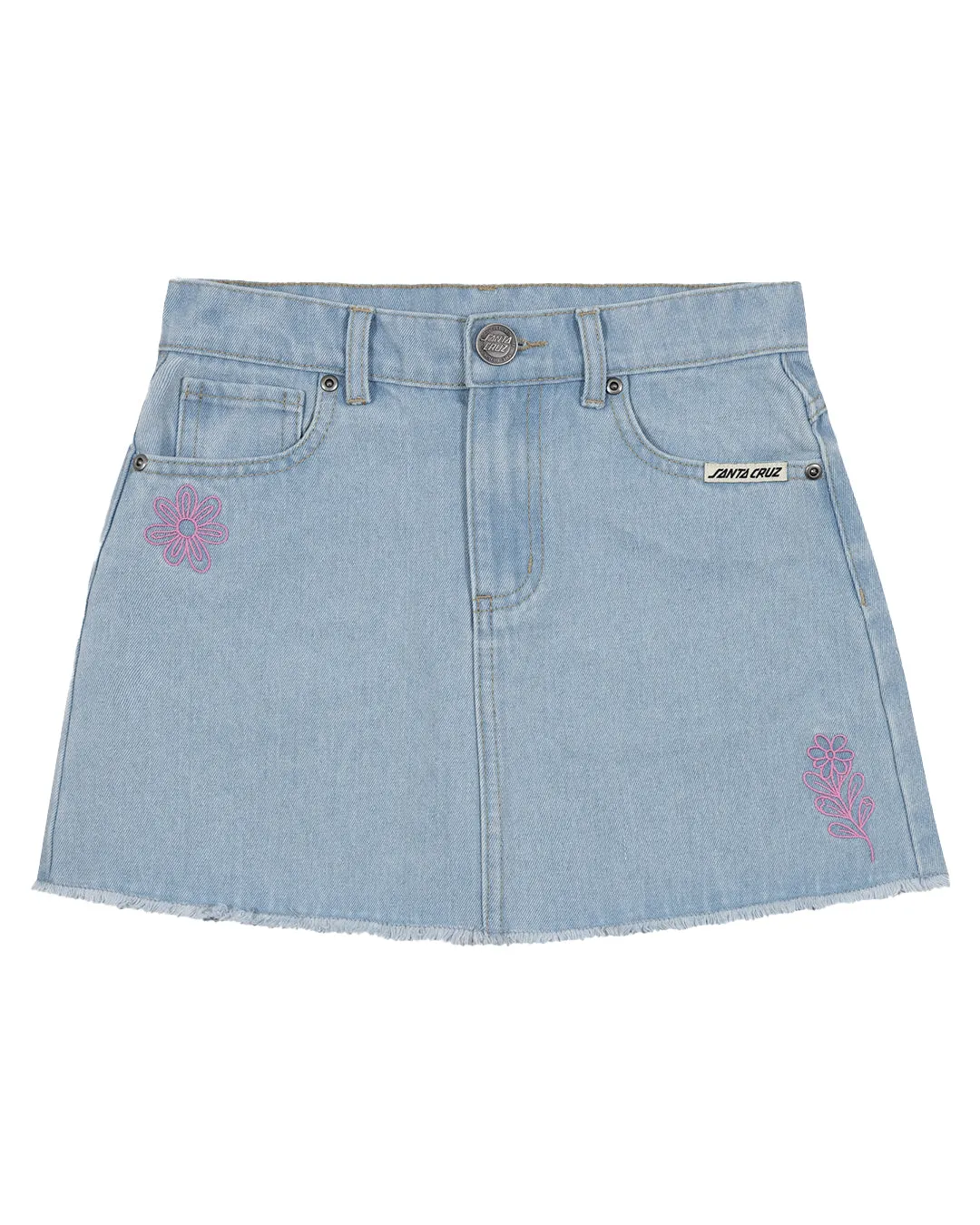 Santa Cruz Girls Vibes Stack Denim Skirt - Sum24