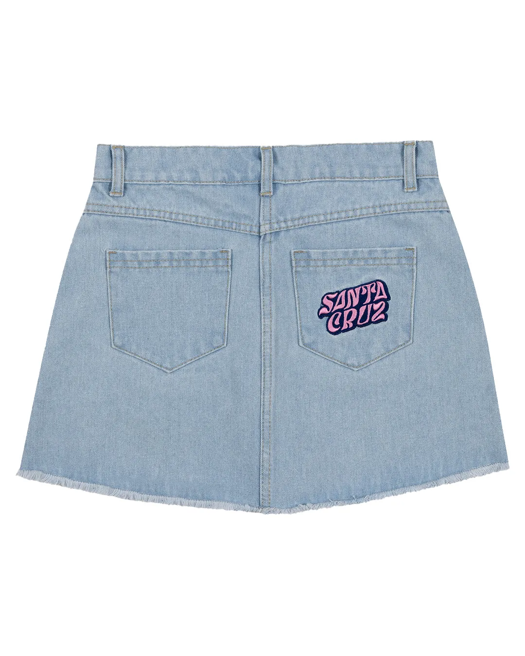 Santa Cruz Girls Vibes Stack Denim Skirt - Sum24