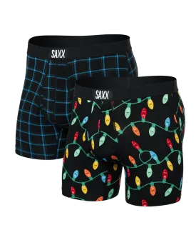 SAXX ULTRA SUPERSOFT BOXER 2PK HOLIDAY THEME