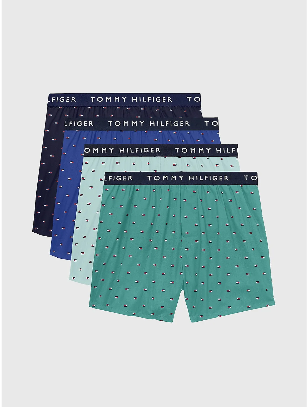 Tommy Hilfiger Men's Woven Cotton Boxer 4-Pack