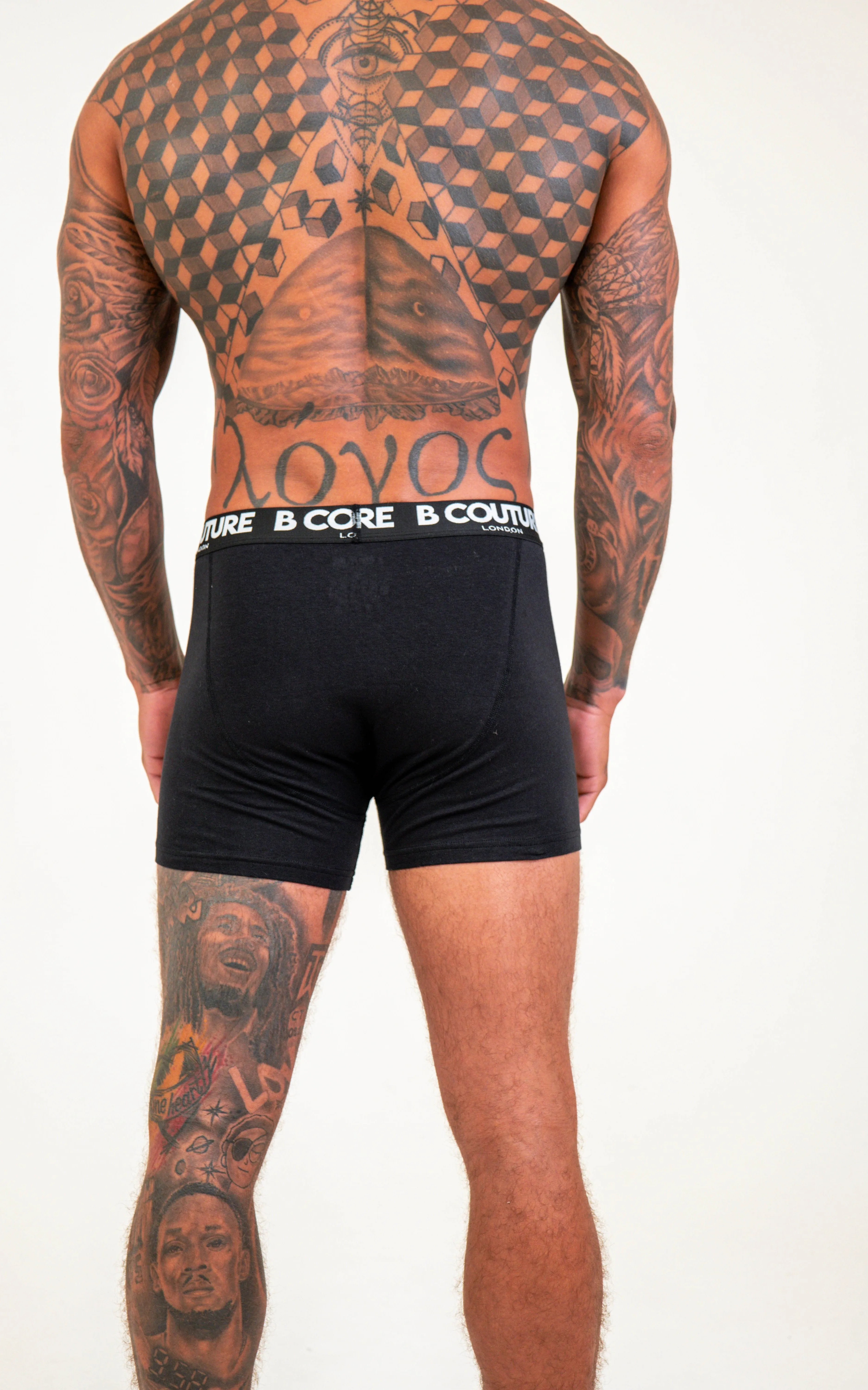 Torrington 3 Pack Boxer Shorts - Black / Grey / White