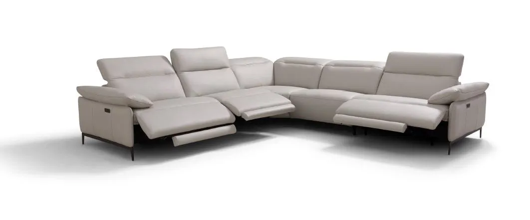 Varenna Leather Motion Sectional Sofa