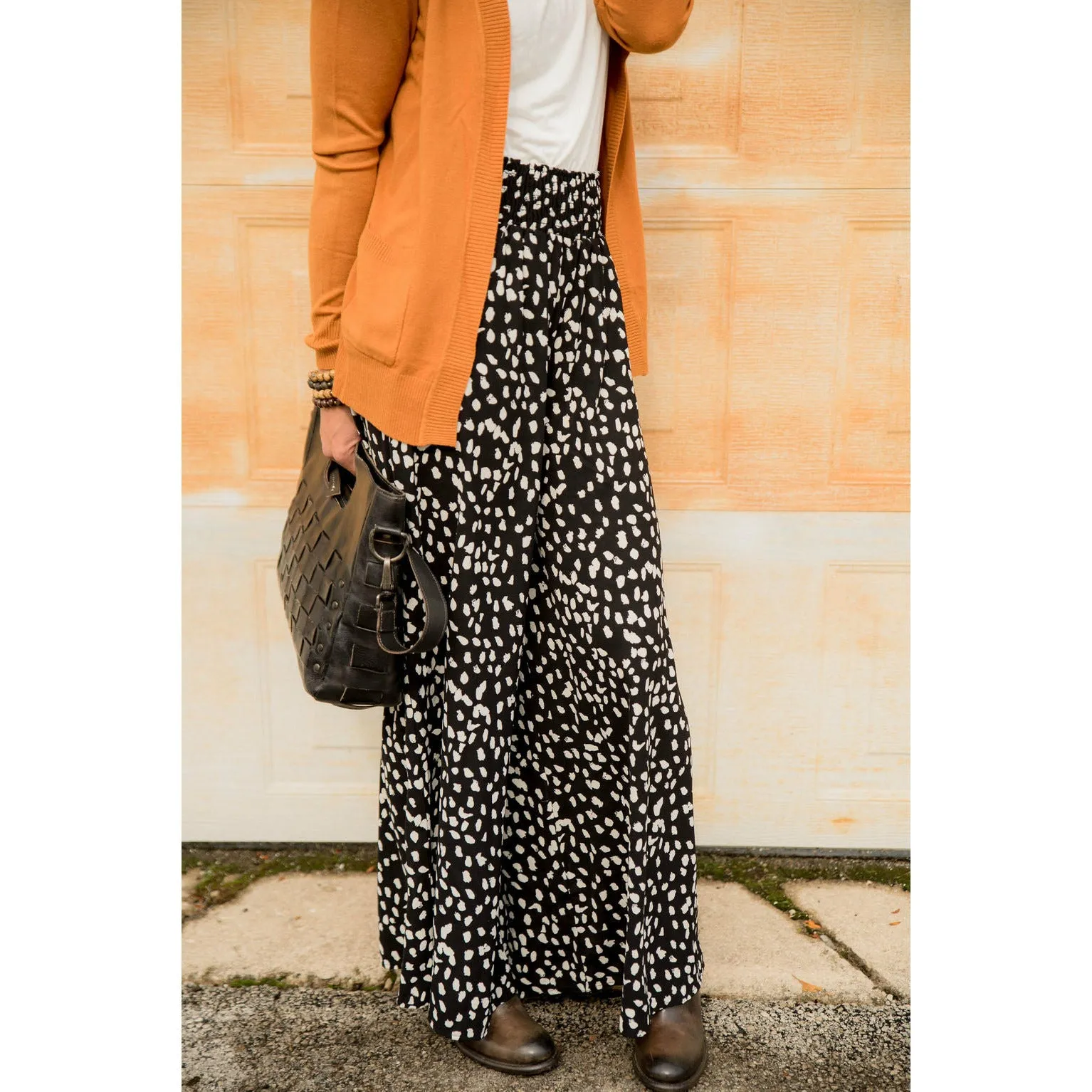 Wide Leg Leopard Pants